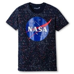 NASA Cozy splatter paint rainbow T-shirt